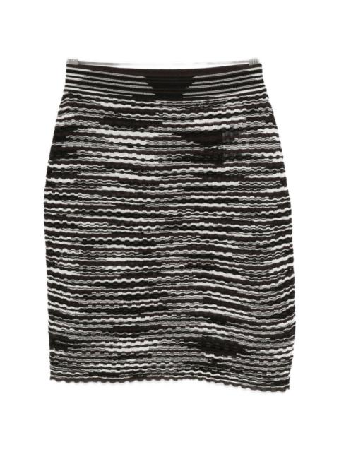 Wool blend skirt