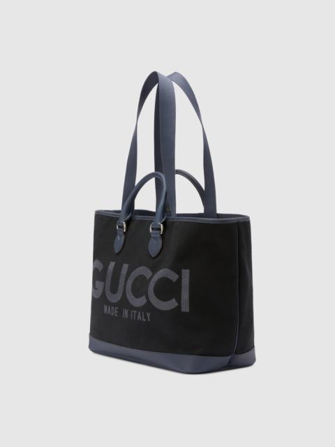 Large tote bag with Gucci print
