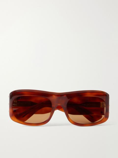 Valentino Square-frame recycled-acetate sunglasses Tortoiseshell