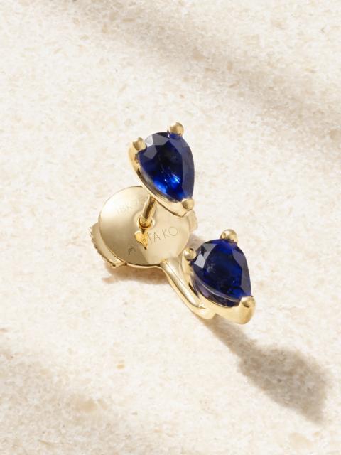 ANITA KO Orbit 18-karat Gold Sapphire Single Earring
