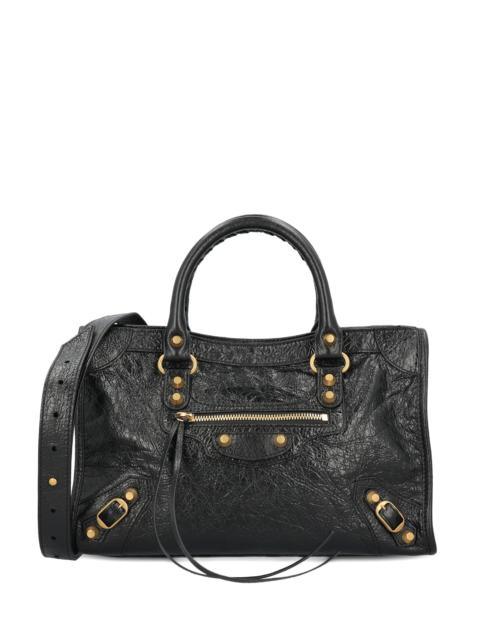 BALENCIAGA Balenciaga Small Le City Stud Textured Tote Bag