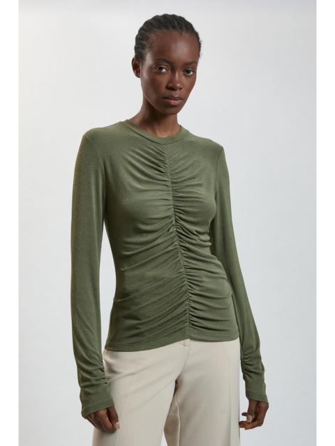 KAREN MILLEN Crepe Jersey Ruche Front Top
