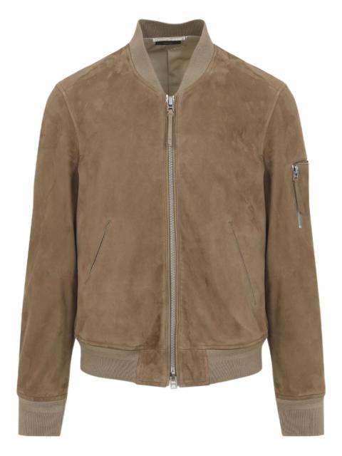 TOM FORD zip-up suede jacket