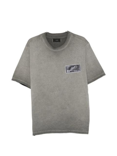 AMIRI Amiri Faded Logo-patch Cotton T-shirt