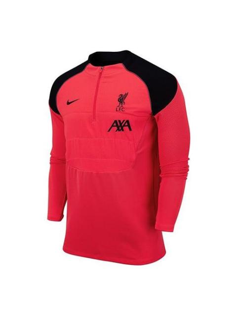 Nike Vaporknit Strike Winter Warrior Liverpool Half Zipper Soccer/Football Training Red CZ3407-645