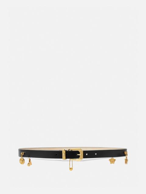 VERSACE Medusa Heritage Charms Leather Belt