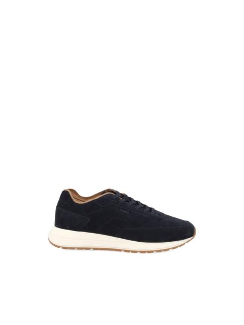 BOSS perforated suede sneakers