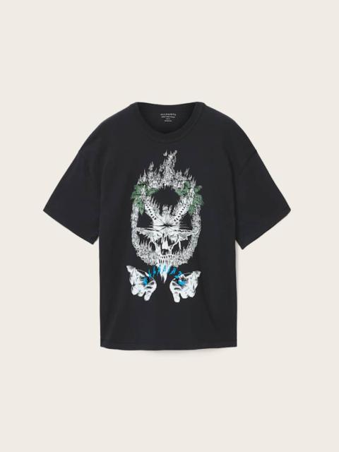 ALLSAINTS PALM RIPPER SHORT SLEEVE GRAPHIC T-SHIRT