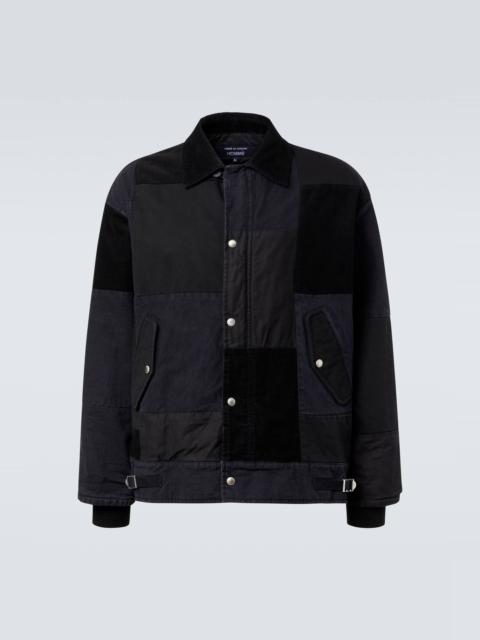 Comme des Garçons Homme Paneled cotton Oxford jacket