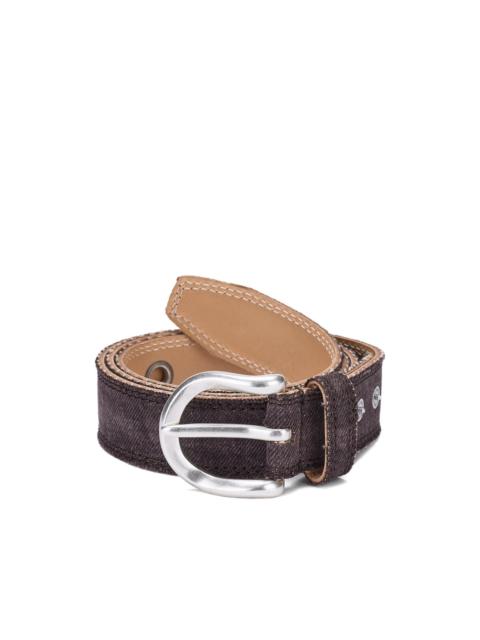 Our Legacy Overdyed grommet belt