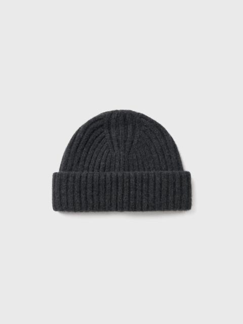 TOTEME Chunky brim beanie dark grey mélange