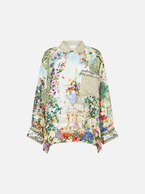 CAMILLA RELAXED COLLARED SHIRT WITH POCKET ART FOR THE EMPRESS