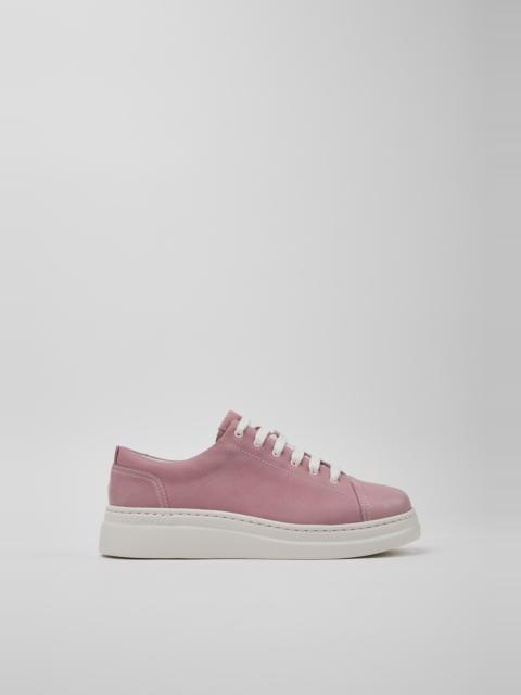 CAMPER Runner Up Pink Leather Sneakers for Women.