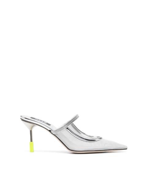 MSGM 90mm mesh-detail mules