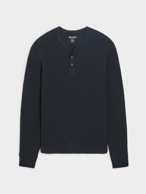 TODD SNYDER Lightweight Mini Waffle Henley