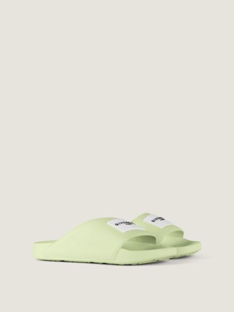 Givenchy LABEL SLIDE MULES IN RUBBER