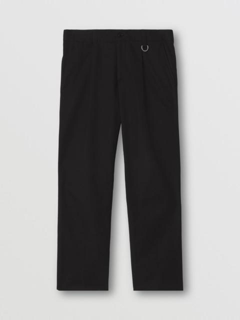 Burberry Cotton Gabardine Tailored Trousers