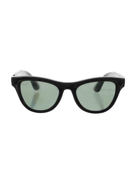 Ray-Ban Meta Skyler Sunglasses - Shiny Black Green