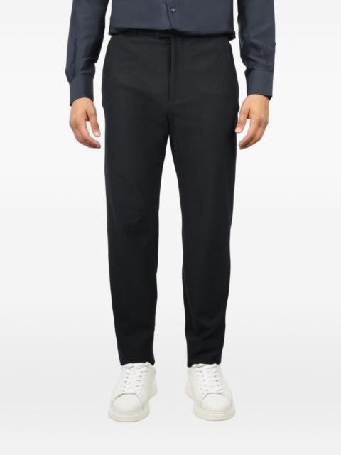 EMPORIO ARMANI micro-textured elastic trousers
