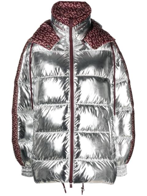 VINYL-EFFECT PUFFER JACKET