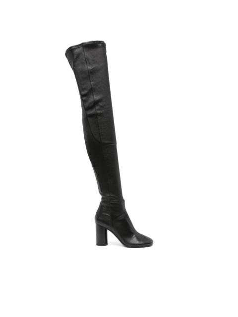 85mm knee-high leather boots