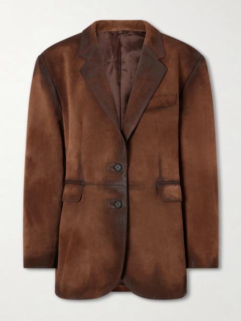 Acne Studios Distressed Suede Blazer