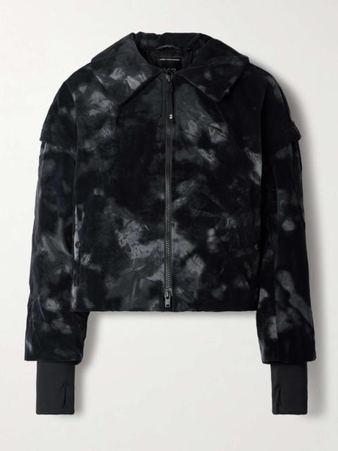 Y-3 + Y-3 cropped padded flocked shell jacket