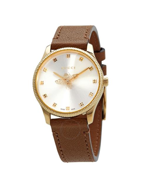 Gucci G-Timeless Quartz Champagne Dial Ladies Watch YA1265022