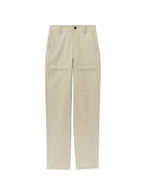 mid-rise cotton cargo pants