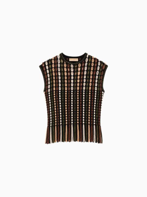 ULLA JOHNSON Natia Short Sleeve Knit Top