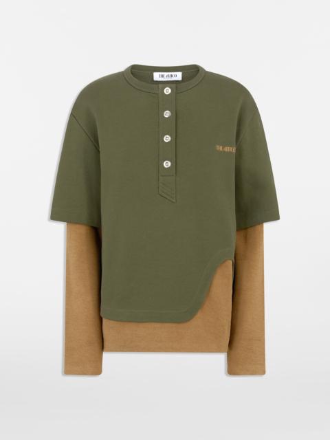 THE ATTICO FOREST GREEN SWEATSHIRT