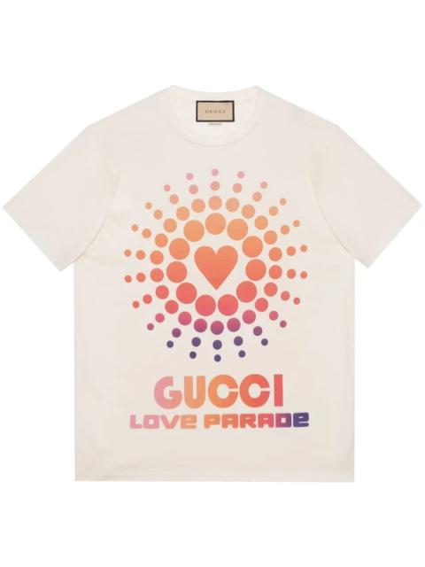 GUCCI 코튼 티셔츠 'Gucci Love Parade 이름 *