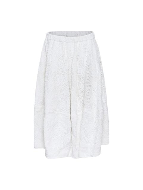 Comme Des Garçons Cotton Chemical Lace Skirt