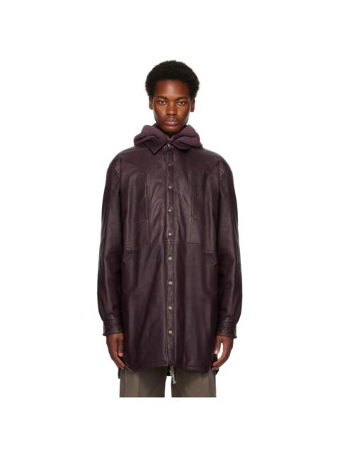 Purple Jumbo Fogpocket Leather Jacket