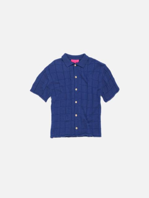 The Elder Statesman GRID POINTELLE SHIRT