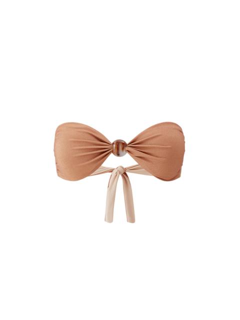 MELISSA ODABASH DEVON BRONZE BIKINI TOP