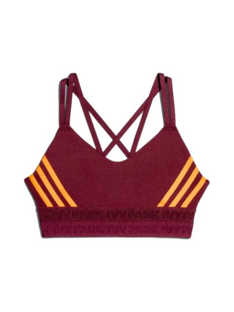 adidas adidas Ivy Park Strappy Cutout Bra Maroon/Amazon Red/Solar Orange