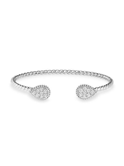 Boucheron Women's Serpent Boheme 18K White Gold & 0.65 TCW Diamonds Cuff Bracelet