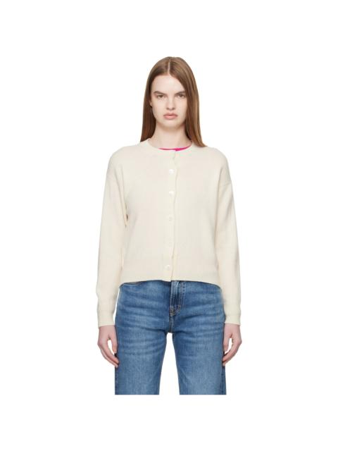 &DAUGHTER Off White Ada Crewneck Cardigan