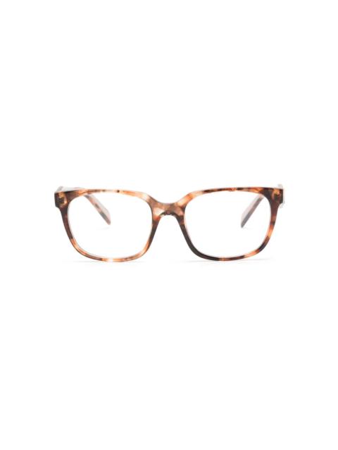 Prada tortoiseshell-effect square-frame glasses
