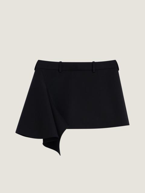 Givenchy SLASHED MINI SKIRT IN WOOL