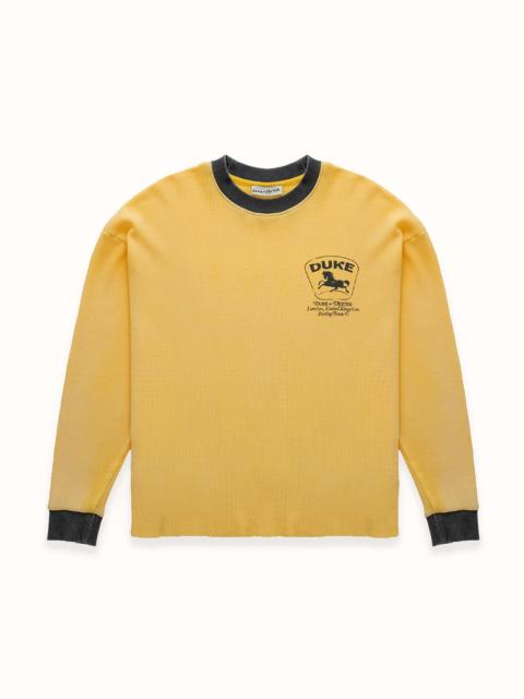 DUKE + DEXTER DR4 Sun Faded Yellow Racing Waffle Top