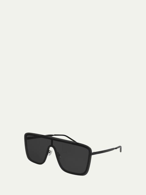 SAINT LAURENT Mask Shield Mirrored Sunglasses