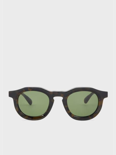 Paul Smith Khaki Havana 'Pedley' Sunglasses