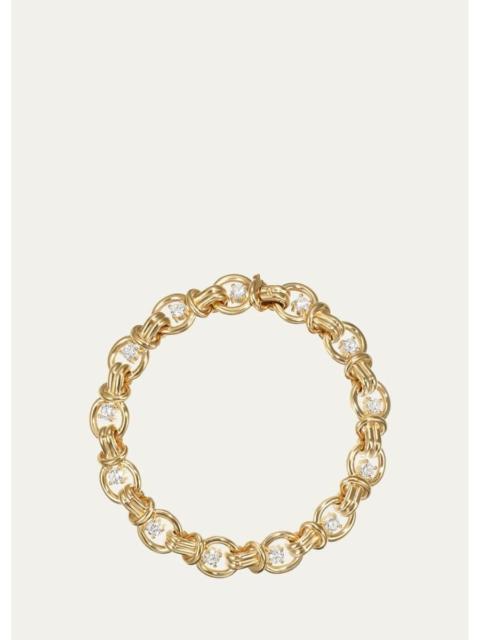 MELISSA KAYE 18K Yellow Gold Rocky Bracelet with Diamonds