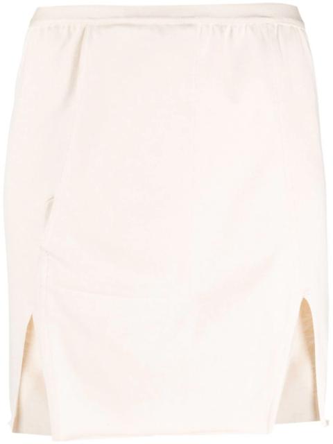 Rick Owens front-slit mini skirt