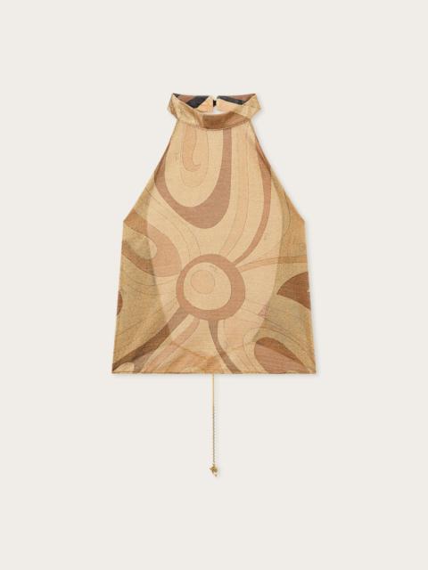 PUCCI MARMO PRINT LAME TOP