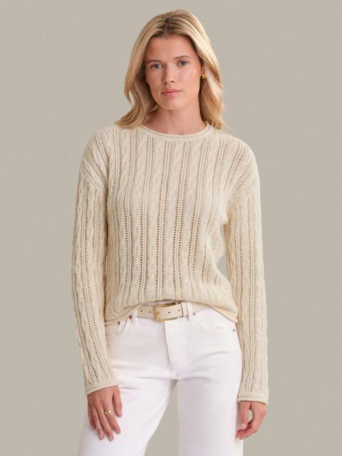 525 america Dina: Pointelle Cotton Crewneck