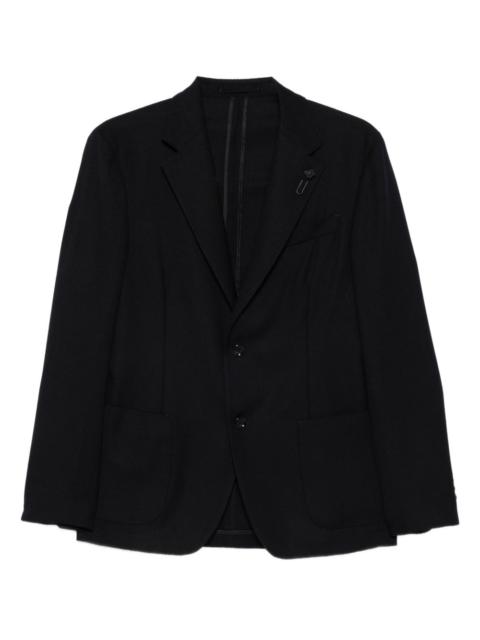 LARDINI patch-pocket single-breasted blazer