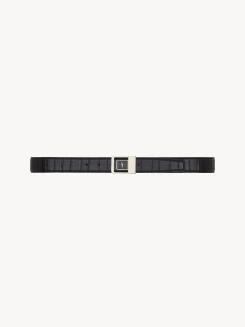 SAINT LAURENT LA 66 BELT IN EEL